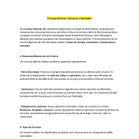 resumo circuitos elétricos
