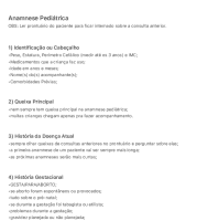 Anamnese Pediátrica