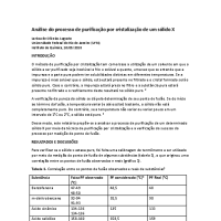 Relatório 02 - Recristalização
